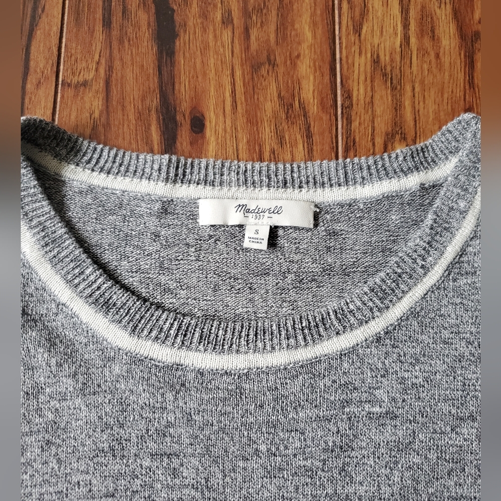 Gray Crewneck Women's Sweater - Picture 3 of 6
